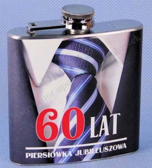 Piersiówka Jubileuszowa - 60 Lat - Krawat