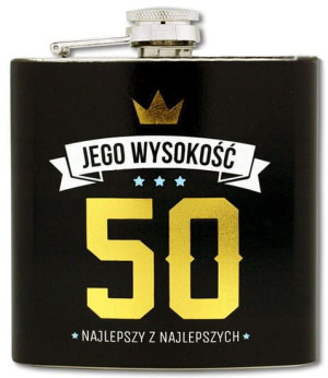 Piersiówka Royal - Jego Wysokość 50 - Latek Najlepszy Z Najlepszych
