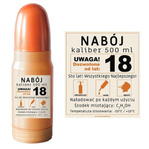 Nabój Kaliber 1/2l 18 Lat - Schowek Na Alkohol Barek