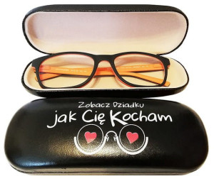 Etui Na Okulary + Ściereczka - Zobacz Dziadku Jak Cię Kocham