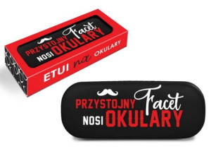 Etui Na Okulary - Przystojny Facet Nosi Okulary