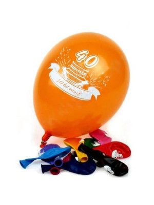Balony Am Urodziny - 40 Lat Minęło (10 Szt.)