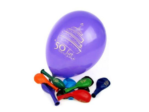 Balony Am Urodziny - 50 Lat Minęło (10 Szt.)