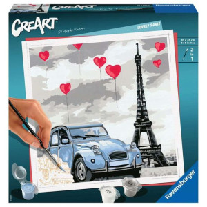 CreArt Malowanie po numerach Paryż RAVENSBURGER