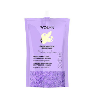 Yolyn rozświetlający peeling-maska do twarzy Bardzo Borówkowy 50ml
