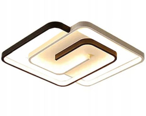 Plafon Led Lampa Sufitowa Duża Pilot Czarna Biała
