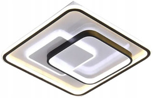 Plafon Led Lampa Sufitowa Duża Black White Pilot