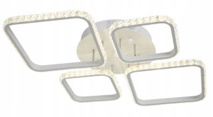 Lampa Led Sufit Kryształki Plafon 3 Barwy Pilot