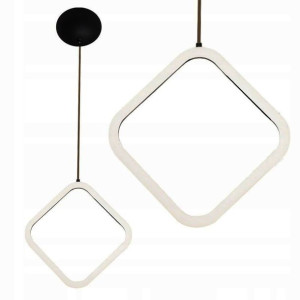LAMPA SUFIT RING PLAFON kwadrat żyrandol LED