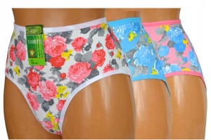 kolorowe majtki damskie 3 sztuki XXL 86803