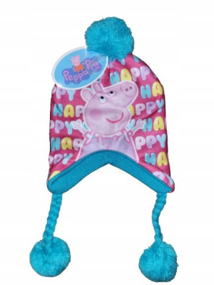 Świnka Peppa Czapka Dziecięca z Pomponem r. 54