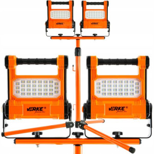 2x Lampa Halogen Naświetlacz Aku Led 10w + Statyw