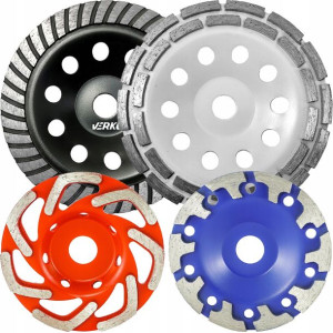 4x Tarcza Szlifowania Betonu Garnkowa 180mm 125mm