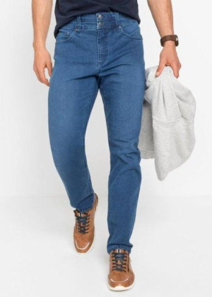 Bonprix Jeansowe Proste Spodnie Jeansy Stretch Classic Fit 52 939601