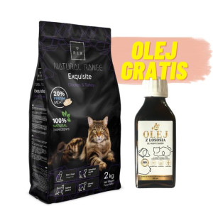 Rex Natural Range Exquisite Chicken & Turkey 2kg + Olej łososiowy GRATIS