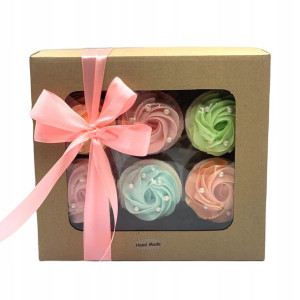 Green Garden Zestaw Kul do kąpieli muffinki 6 szt nawilżające relaksujące