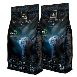 Rex Natural Range Cats Chicken & Rice 2x2kg