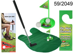 Golf toaletowy zestaw gra W toalecie parapetówka