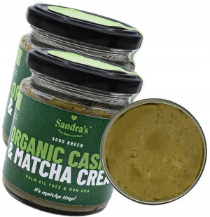 2x Sandra's Bio Zdrowy Krem Matcha Nerkowiec 200g