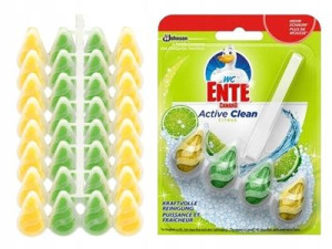 8x Zawieszka Kostka Do Toalety Wc Ente Lime Zestaw