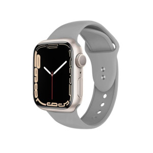 Pasek Crong Liquid Apple Watch 4/5/6/7/SE/8/Ultra 44/45/49mm (szary)