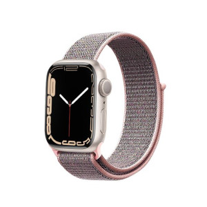 Pasek Crong Nylon Apple Watch 4/5/6/7/SE/8 40/41mm (Light Pink)
