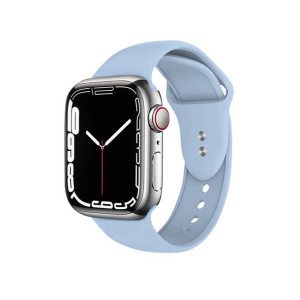 Pasek Crong Liquid Apple Watch 4/5/6/7/SE/8/Ultra 44/45/49mm (błękitny)