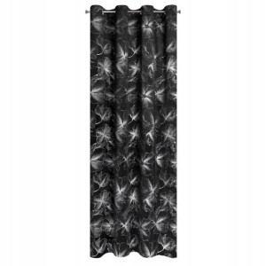 Zasłona Stella 140x250 Czarny/srebrny Eurofirany