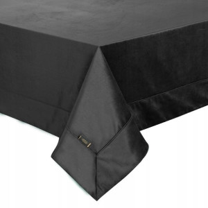 Obrus Velvet 145x350 Czarny Eurofirany