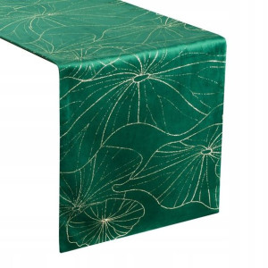 Obrus Blink 35x220 Ciemnozielony Eurofirany