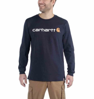 Koszulka Carhartt EMEA Signature Graphic L/S Navy
