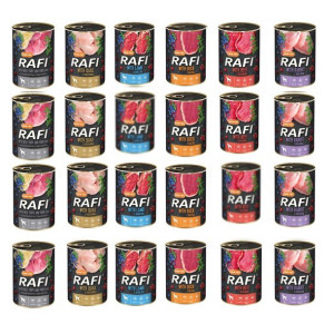 Dolina Noteci Rafi dla psa mix smaków 24x 400g
