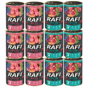 D. Noteci Karma Rafi Junior Mix Smaków Psa 12x400g