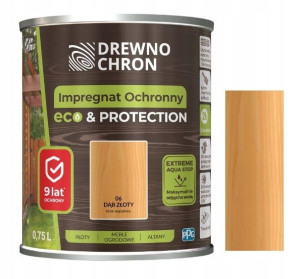 Drewnochron Impregnat Eco&pro Dąb Złoty 0.75l