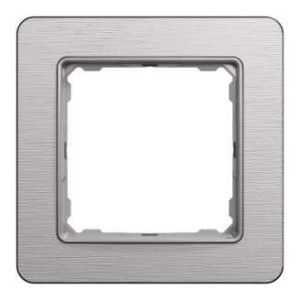 Ramka 1-krotna szczotkowane aluminium SEDNA