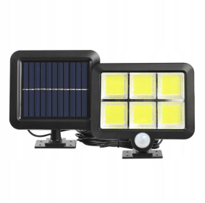 Lampa Solarna Czujnik Ruchu Zmierzchu Led