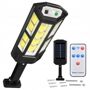 Lampa Solarna Led Czujnik Zmierzchu I Ruchu Pilot
