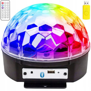 Projektor Dyskotekowy Kula Disco Reflektor Led Rgb