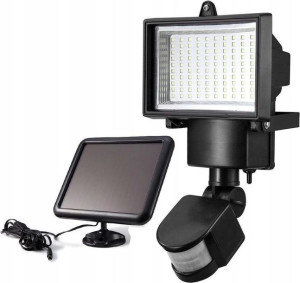 Mocna Lampa Solarna Led Czujnik Ruchu Zmierzchu