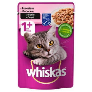 Pakiet 8szt Whiskas Łosoś W Sosie 100g Saszetka
