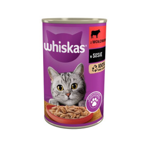 WHISKAS mokra karma dla kota z wołowiną 400 g