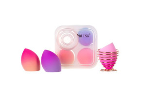 Beauty Blender Box Ombre - Zestaw gąbek do makijażu 3szt.+ stojak na gąbki