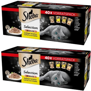 SHEBA Selection w sosie saszetka 80x85g drobiowe