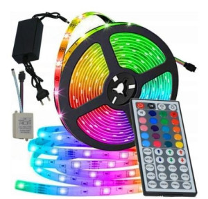 Taśma Led Smd Kolorowa Rgb + Pilot + Sterownik