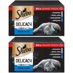 Sheba Delicacy karma saszetki smaki rybne 160x 85g