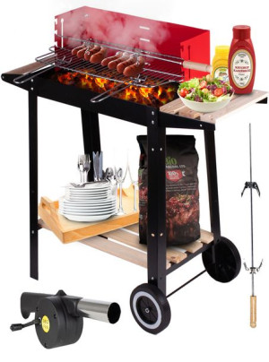 Grill Węglowy Ogrodowy RedBend + Dmuchawa