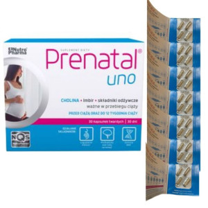 Prenatal Uno przed i w trakcie ciąży 30 + 28 kaps. GRATIS