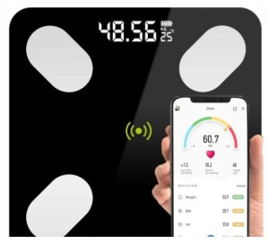 Waga Łazienkowa Analityczna Slim 180kg Smart+ 26w1