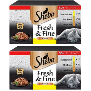 SHEBA Fresh Fine saszetka dla kota 100x 50g