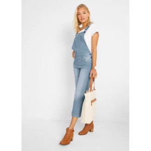 Jeansowe Spodne Ogroniczki W Prążki 46-48 931187